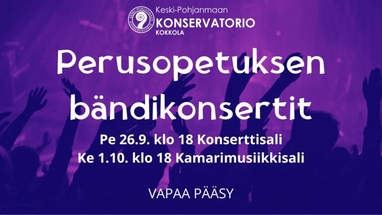 Perusopetuksen bändit lavalla