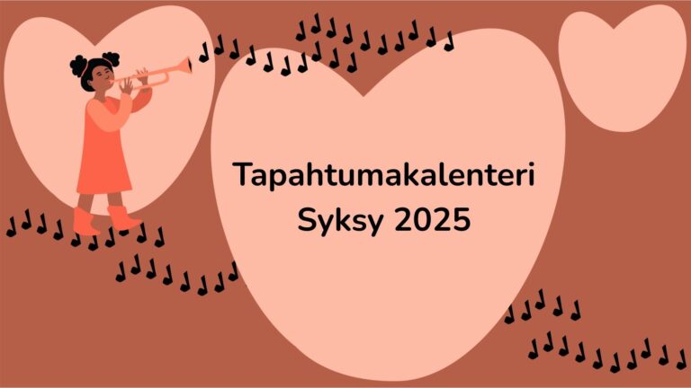Tapahtumakalenteri syksy 2025