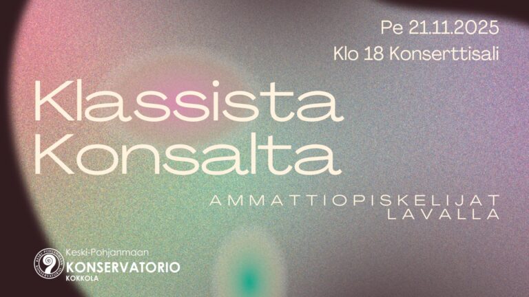 Klassista konsalta – Ammattiopiskelijat lavalla