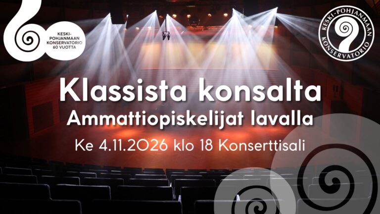 Klassiset ammattiopiskelijat lavalla